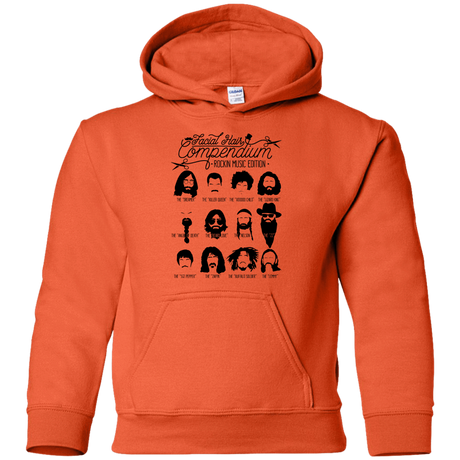 Sweatshirts Orange / YS The Music Facial Hair Compendium Youth Hoodie