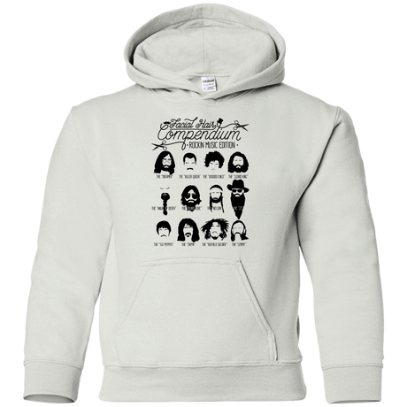 Sweatshirts White / YS The Music Facial Hair Compendium Youth Hoodie
