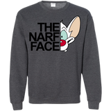 Sweatshirts Dark Heather / S The Narf Face Crewneck Sweatshirt
