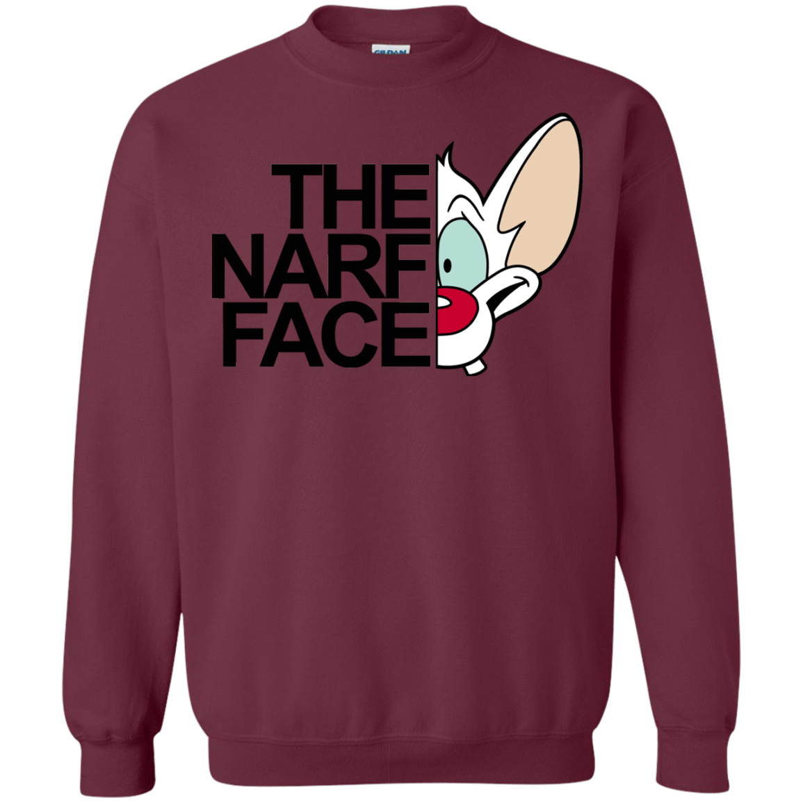 Sweatshirts Maroon / S The Narf Face Crewneck Sweatshirt