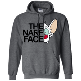 Sweatshirts Dark Heather / S The Narf Face Pullover Hoodie