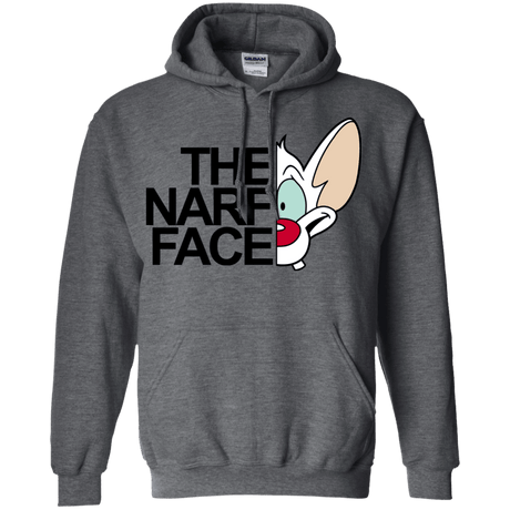 Sweatshirts Dark Heather / S The Narf Face Pullover Hoodie