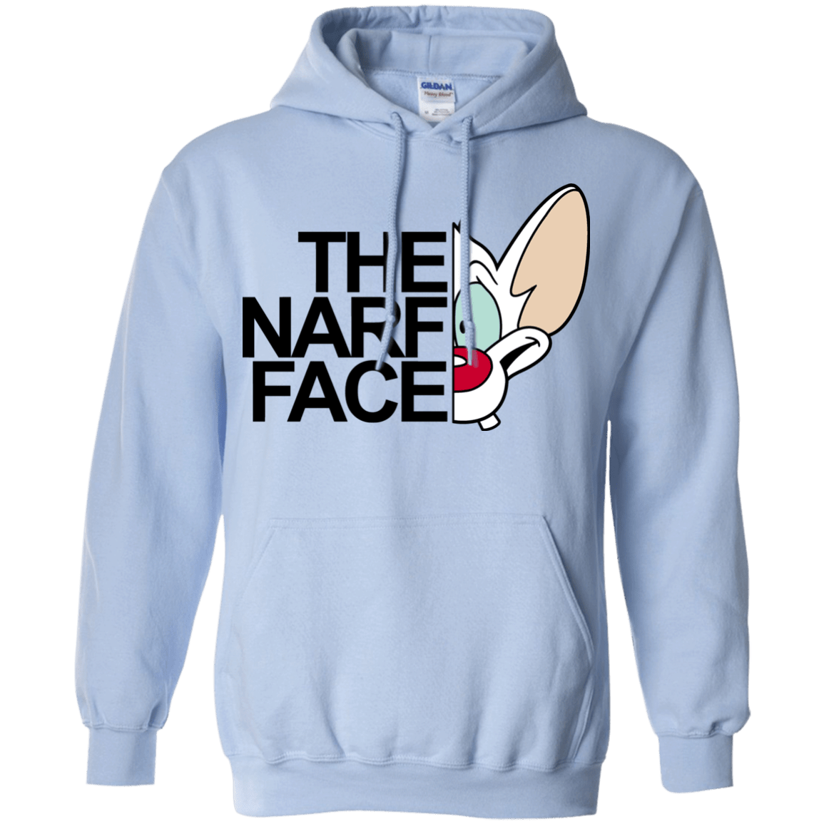 Sweatshirts Light Blue / S The Narf Face Pullover Hoodie