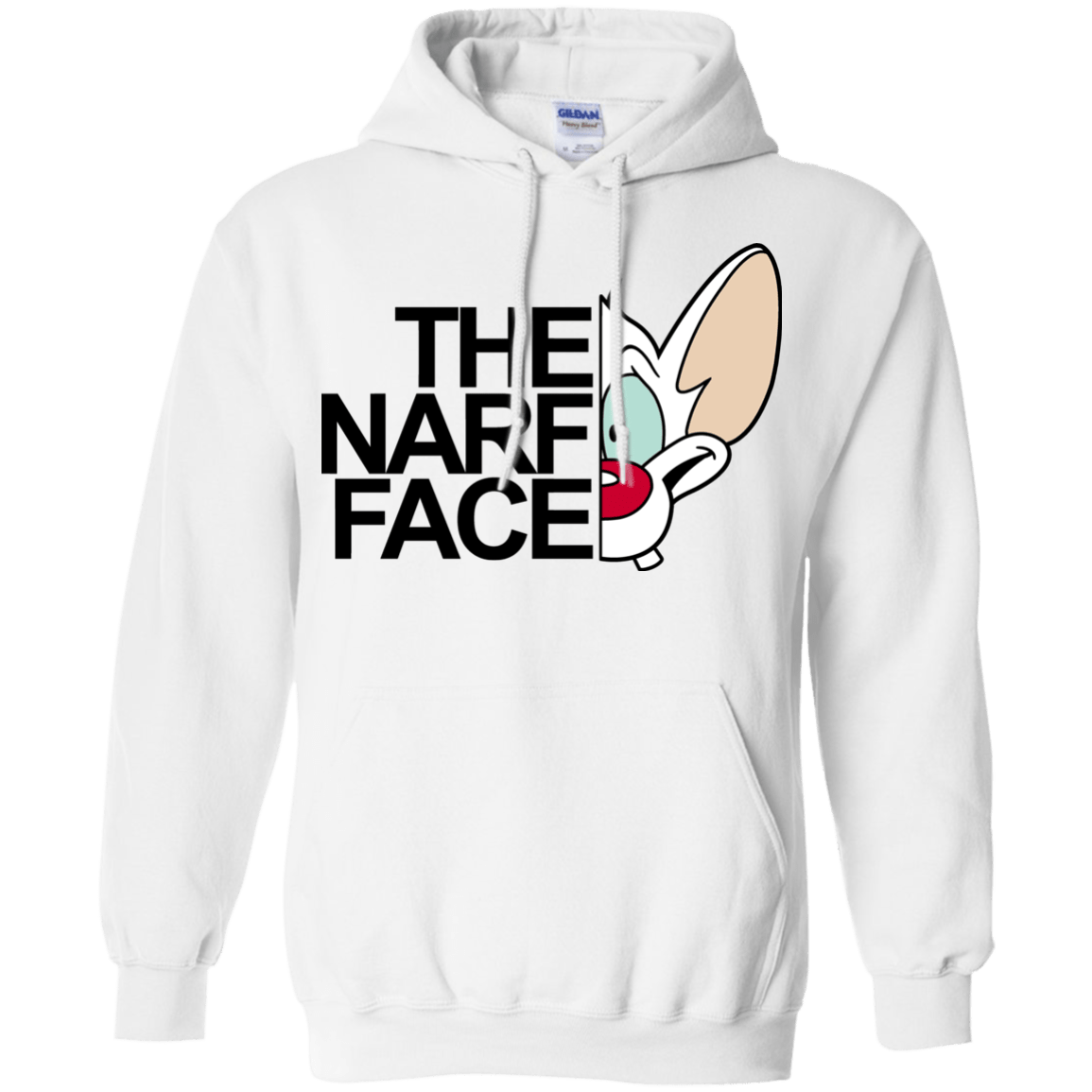 Sweatshirts White / S The Narf Face Pullover Hoodie