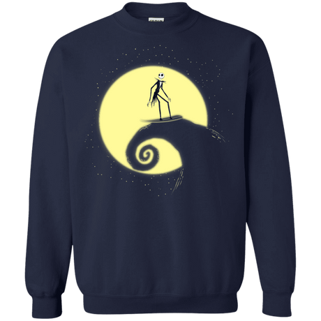 Sweatshirts Navy / S The Night Before Surfing Crewneck Sweatshirt