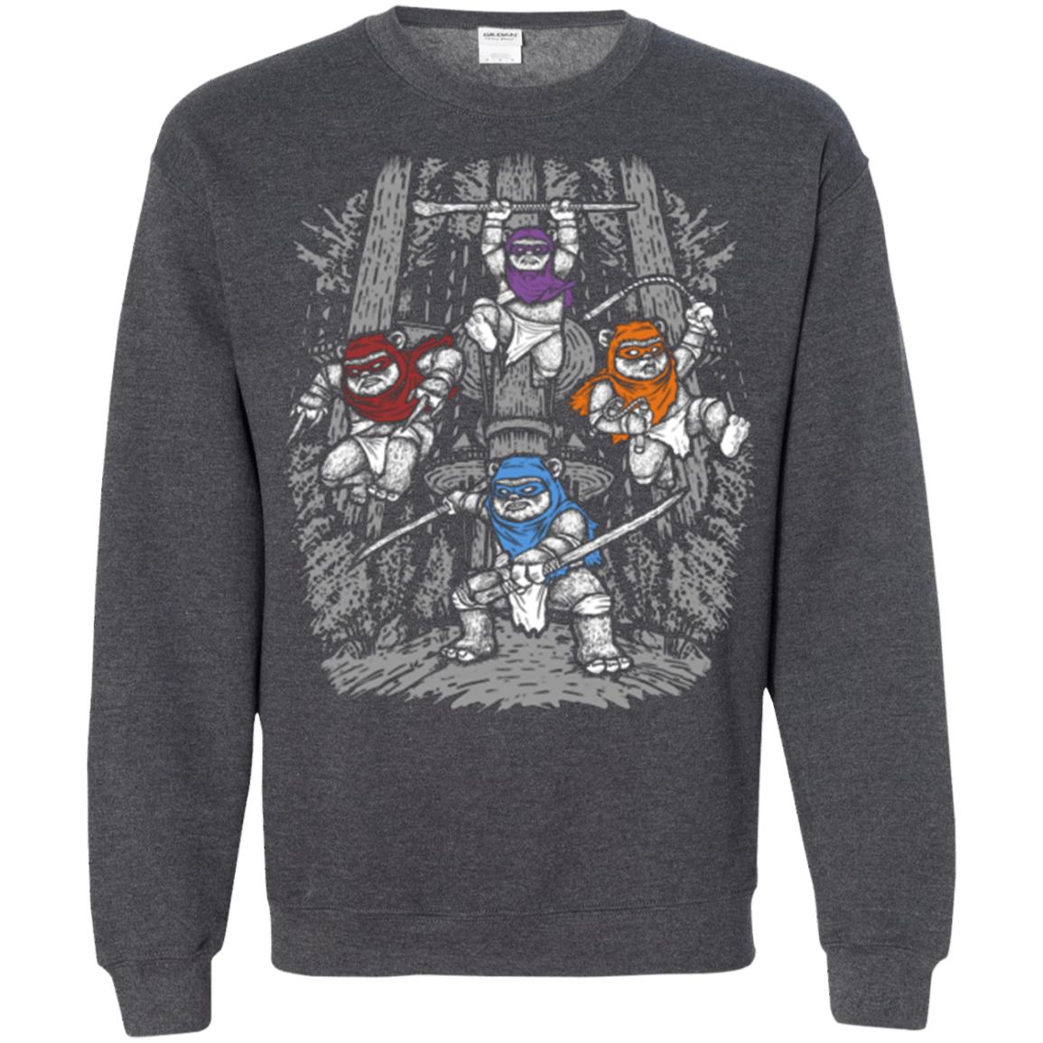 Sweatshirts Dark Heather / Small The Ninja Savages Crewneck Sweatshirt