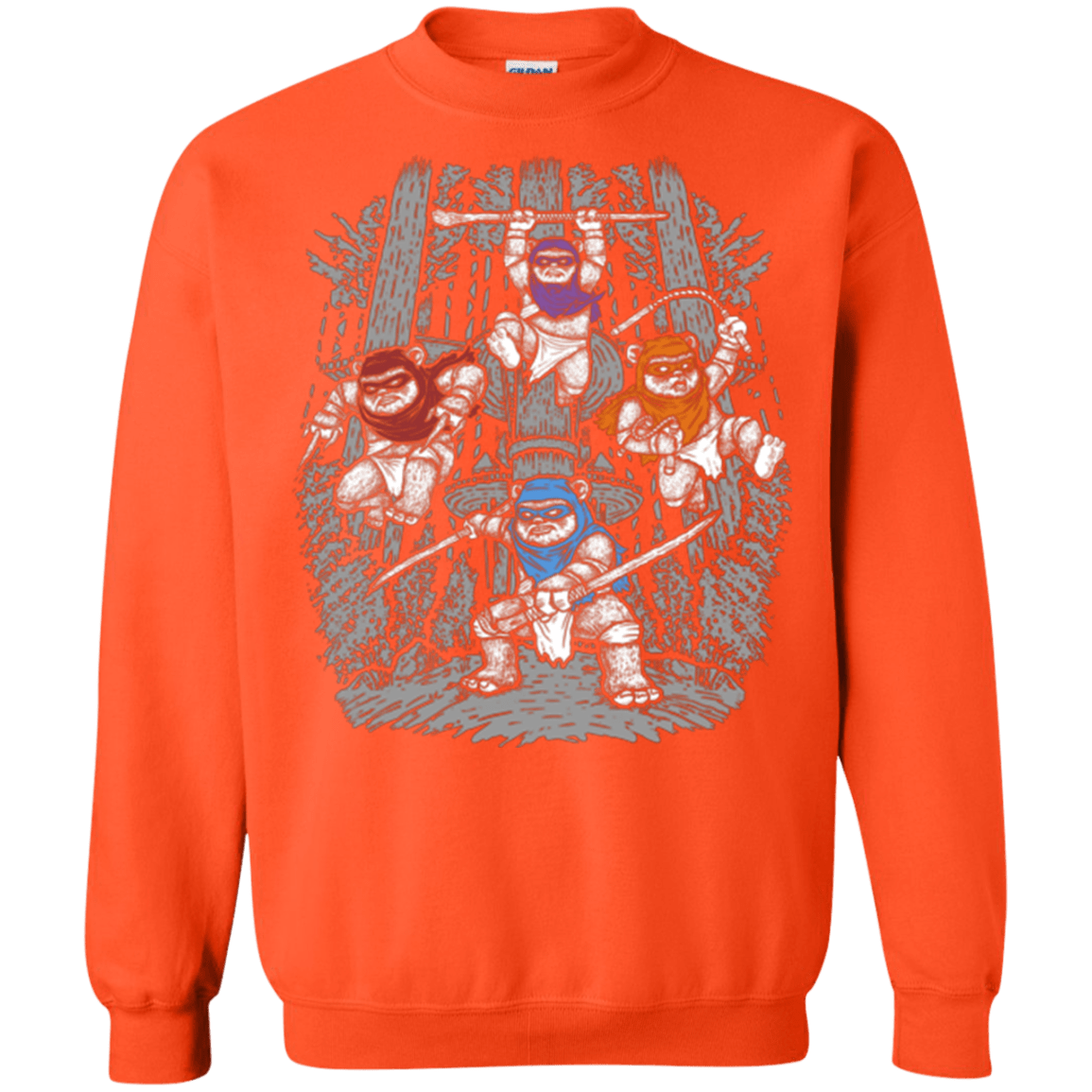 Sweatshirts Orange / Small The Ninja Savages Crewneck Sweatshirt