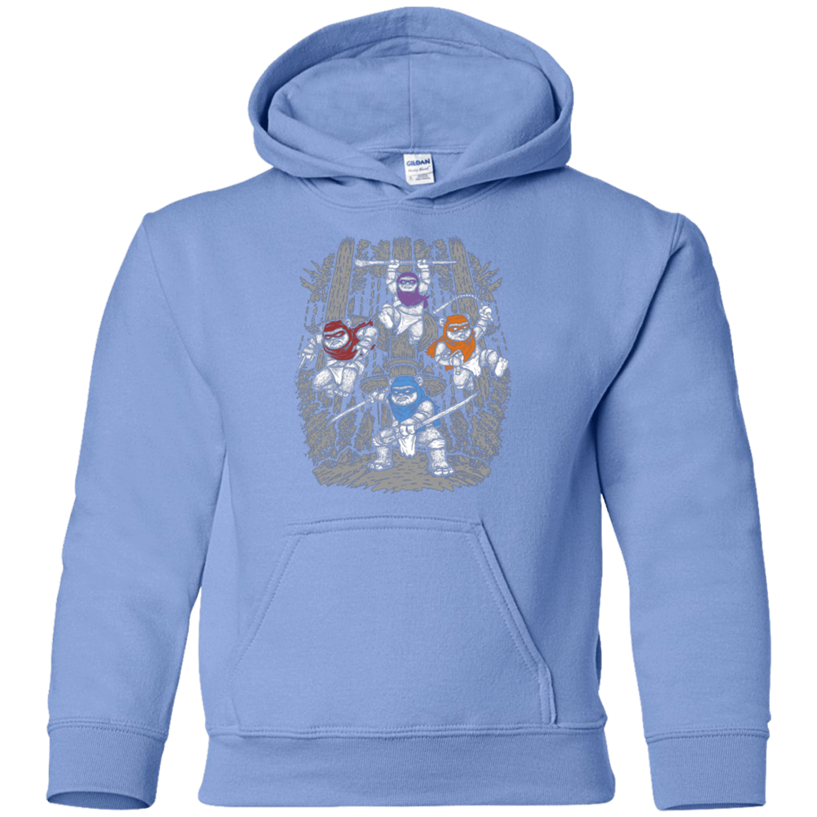 Sweatshirts Carolina Blue / YS The Ninja Savages Youth Hoodie