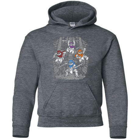 Sweatshirts Dark Heather / YS The Ninja Savages Youth Hoodie