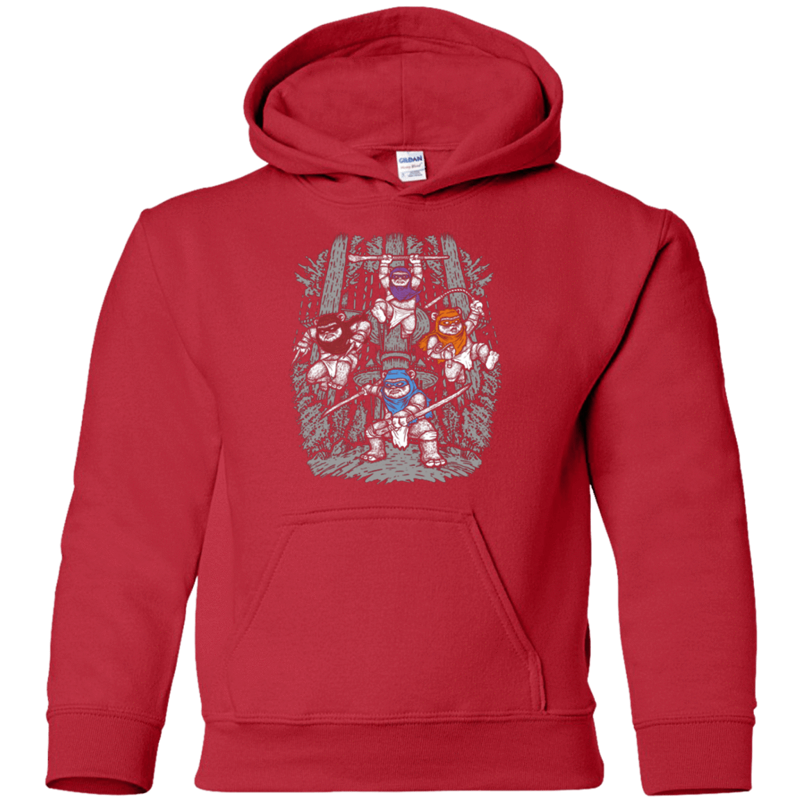Sweatshirts Red / YS The Ninja Savages Youth Hoodie