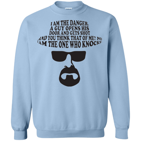 Sweatshirts Light Blue / Small The One Who Knocks Crewneck Sweatshirt