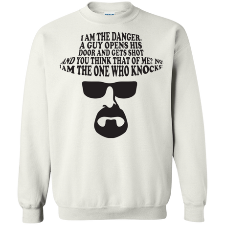 Sweatshirts White / Small The One Who Knocks Crewneck Sweatshirt