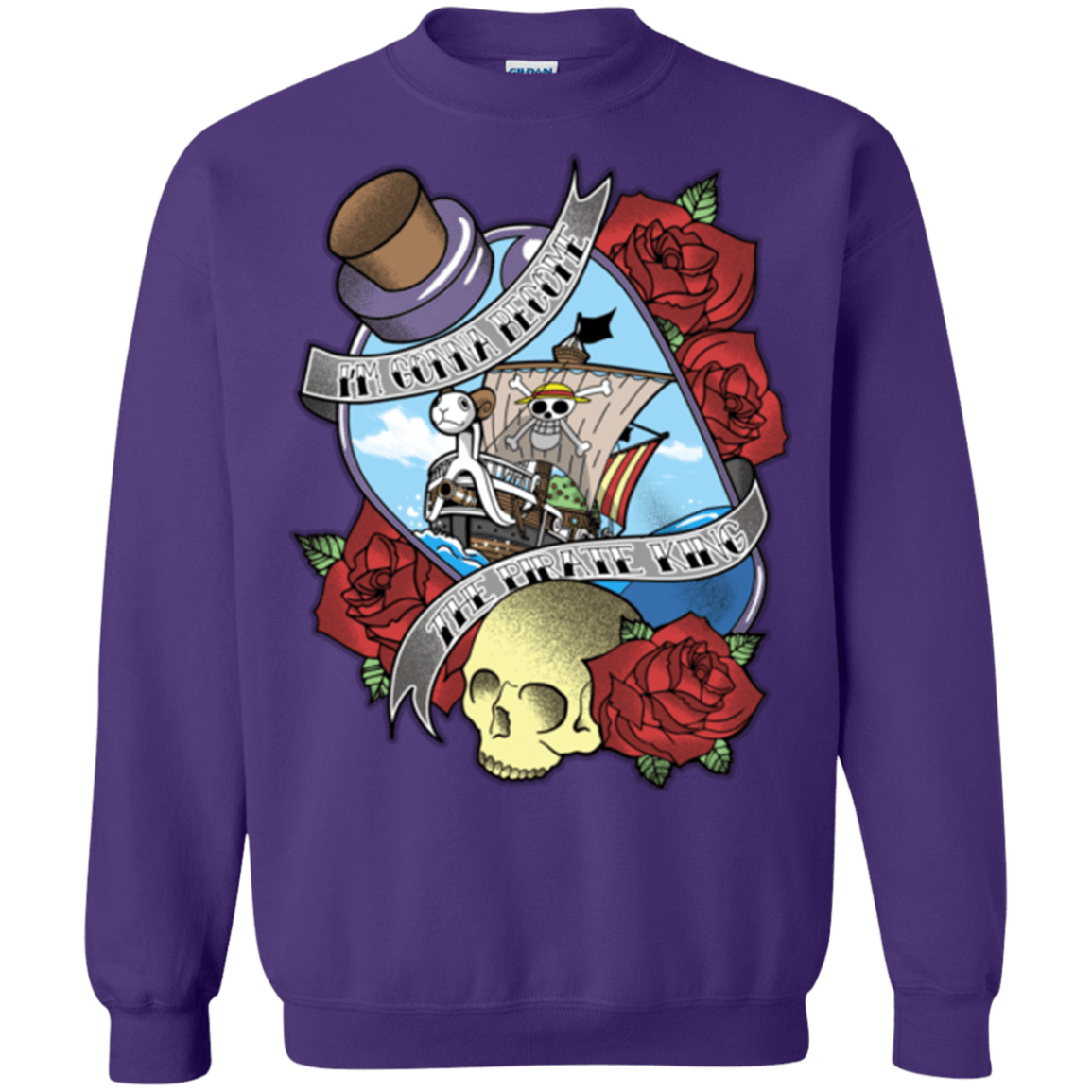 Sweatshirts Purple / Small The Pirate King Crewneck Sweatshirt