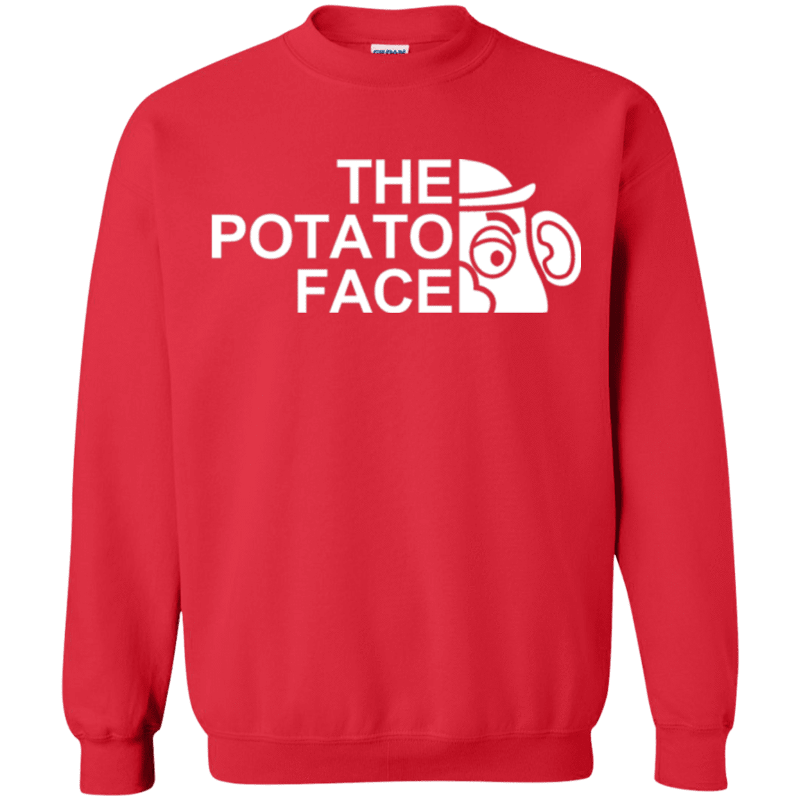 Sweatshirts Red / Small The Potato Face Crewneck Sweatshirt