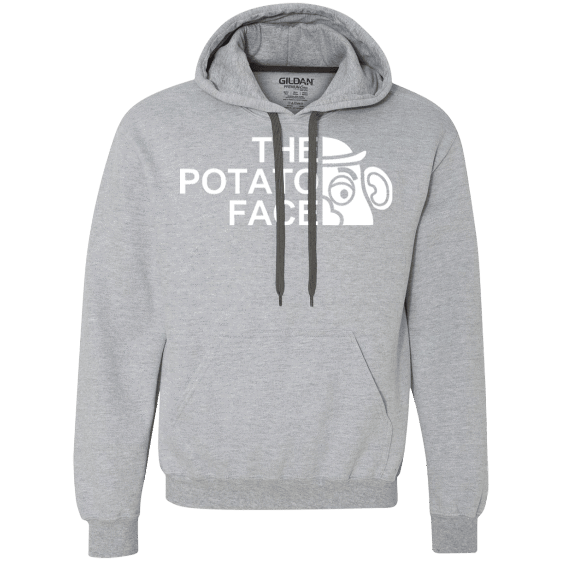 Sweatshirts Sport Grey / Small The Potato Face Premium Fleece Hoodie