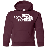 Sweatshirts Maroon / YS The Potato Face Youth Hoodie