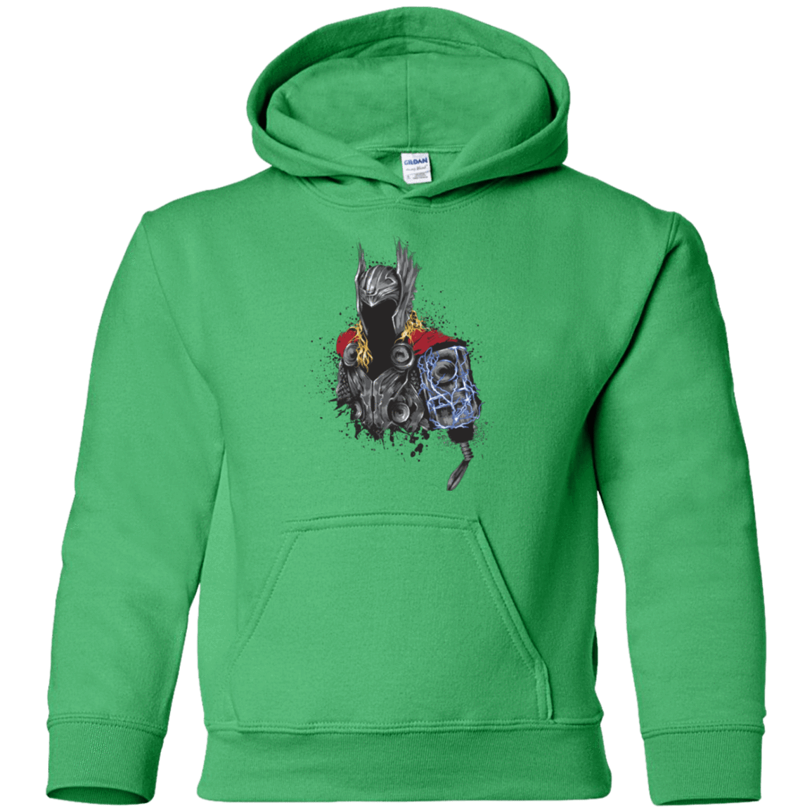 Sweatshirts Irish Green / YS The Power of Thunder Youth Hoodie