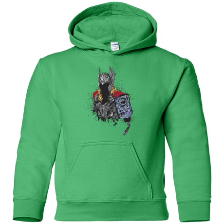 Sweatshirts Irish Green / YS The Power of Thunder Youth Hoodie