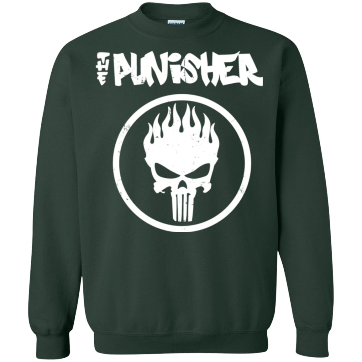 Sweatshirts Forest Green / Small The Punisher Crewneck Sweatshirt