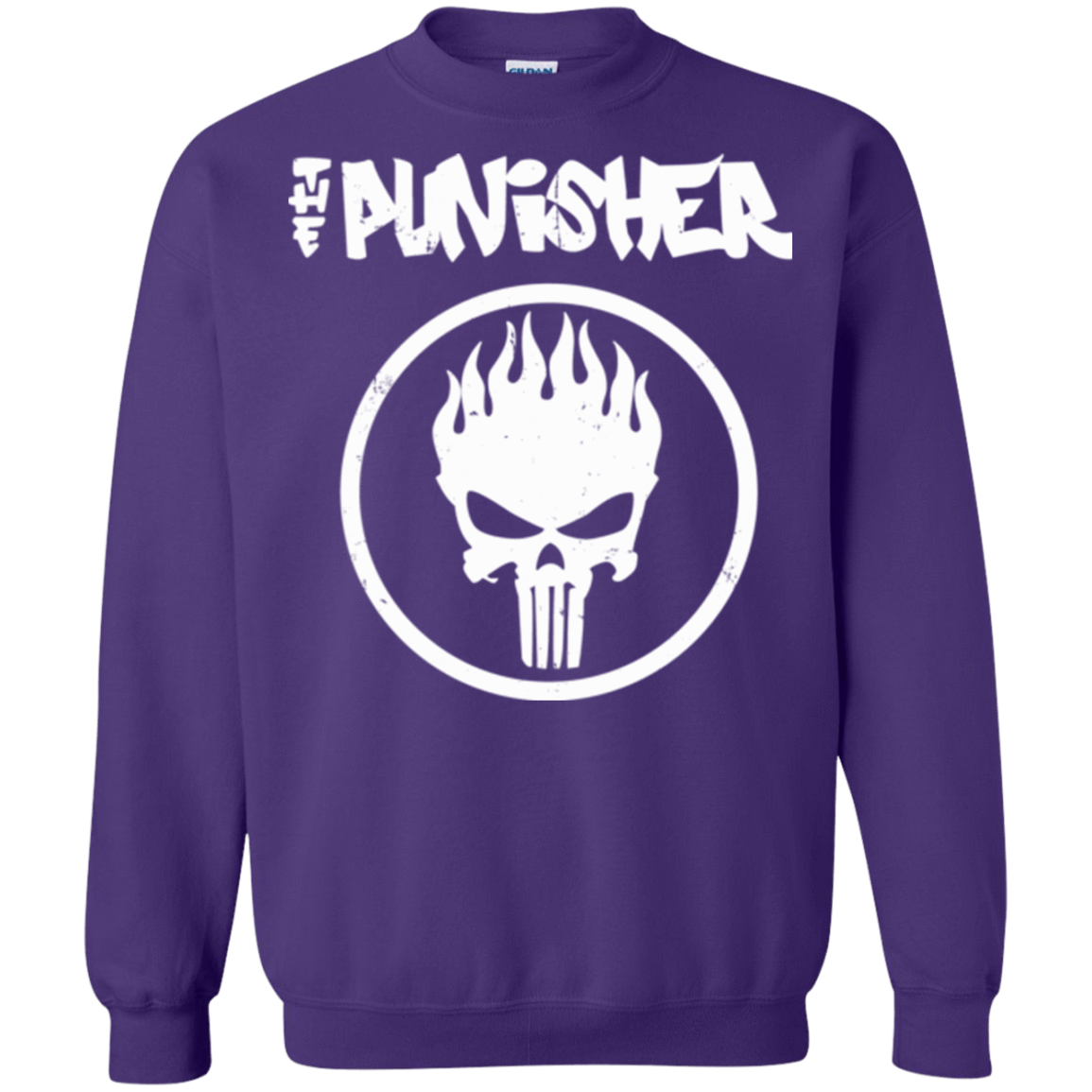 Sweatshirts Purple / Small The Punisher Crewneck Sweatshirt