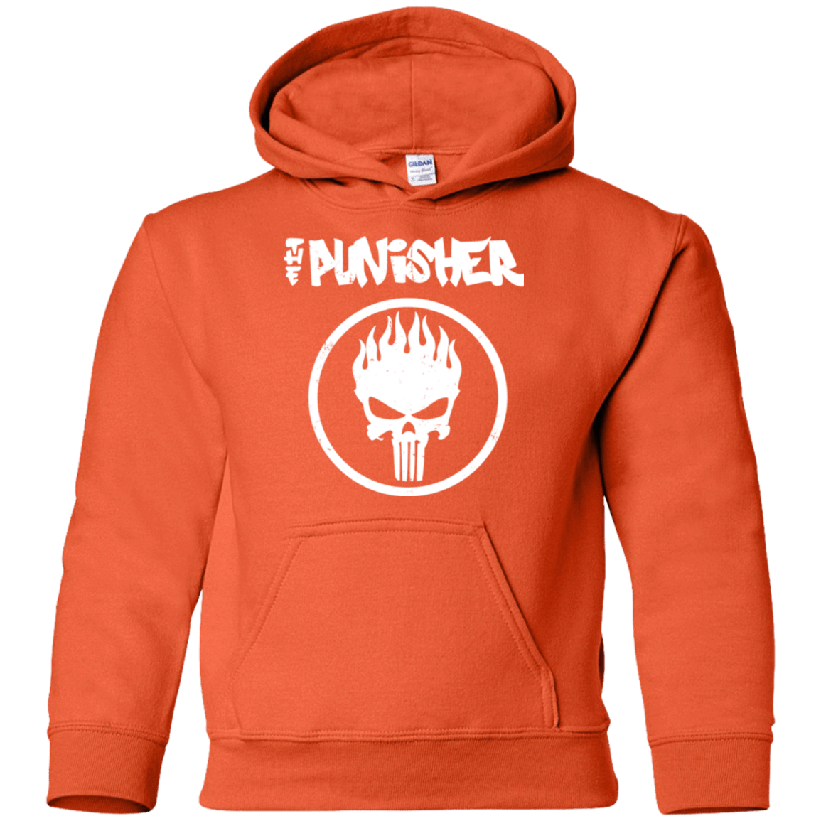 Sweatshirts Orange / YS The Punisher Youth Hoodie