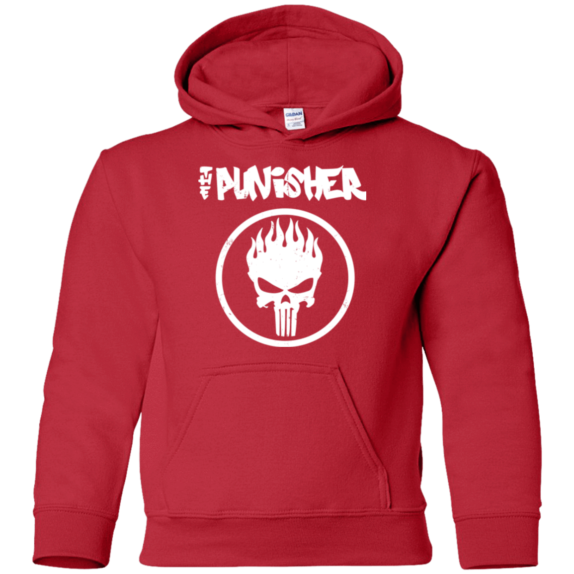 Sweatshirts Red / YS The Punisher Youth Hoodie