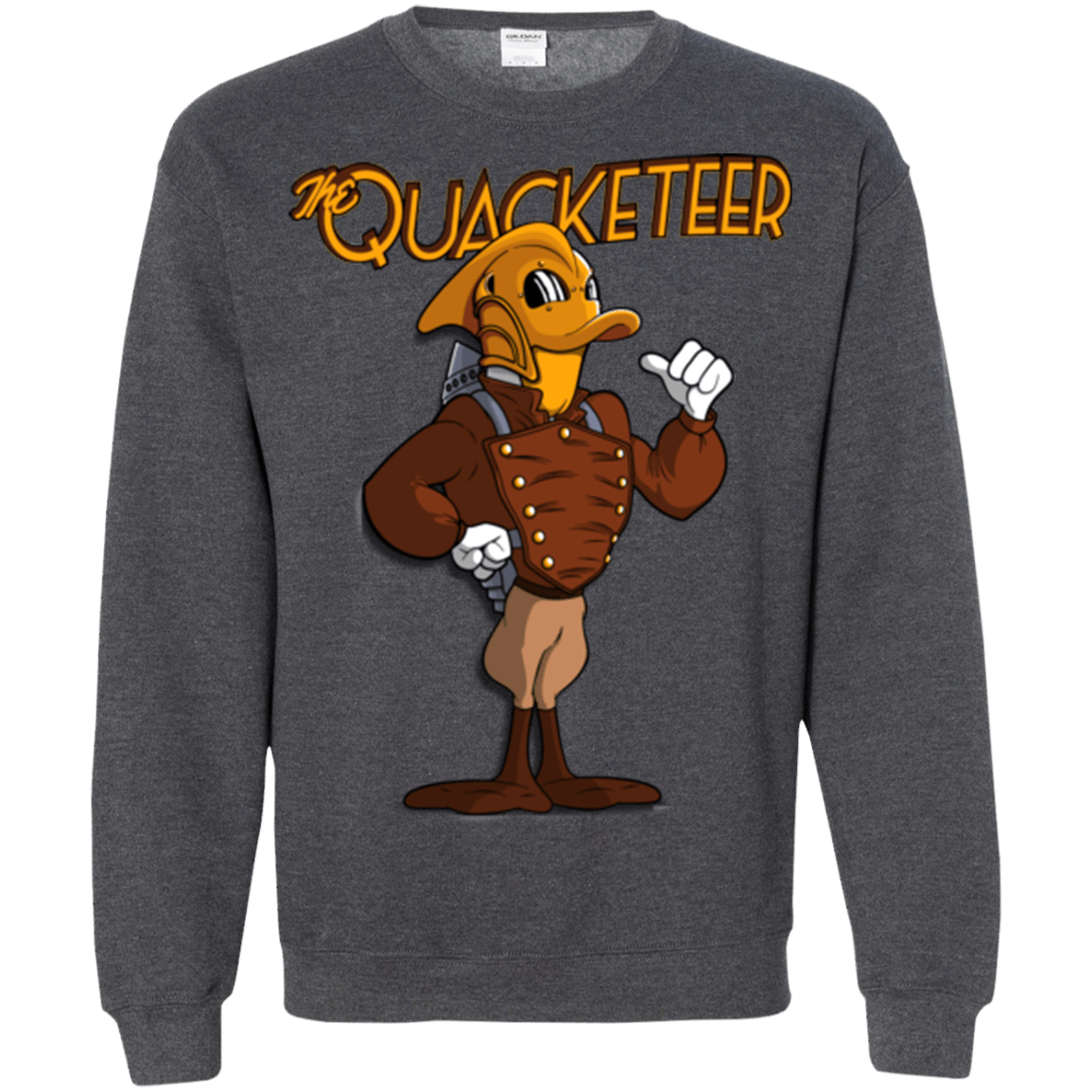 Sweatshirts Dark Heather / Small The Quacketeer Crewneck Sweatshirt