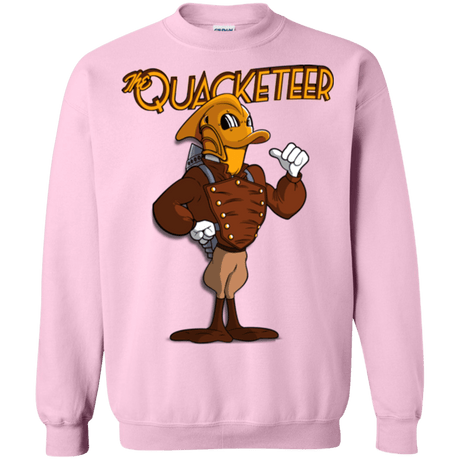 Sweatshirts Light Pink / Small The Quacketeer Crewneck Sweatshirt