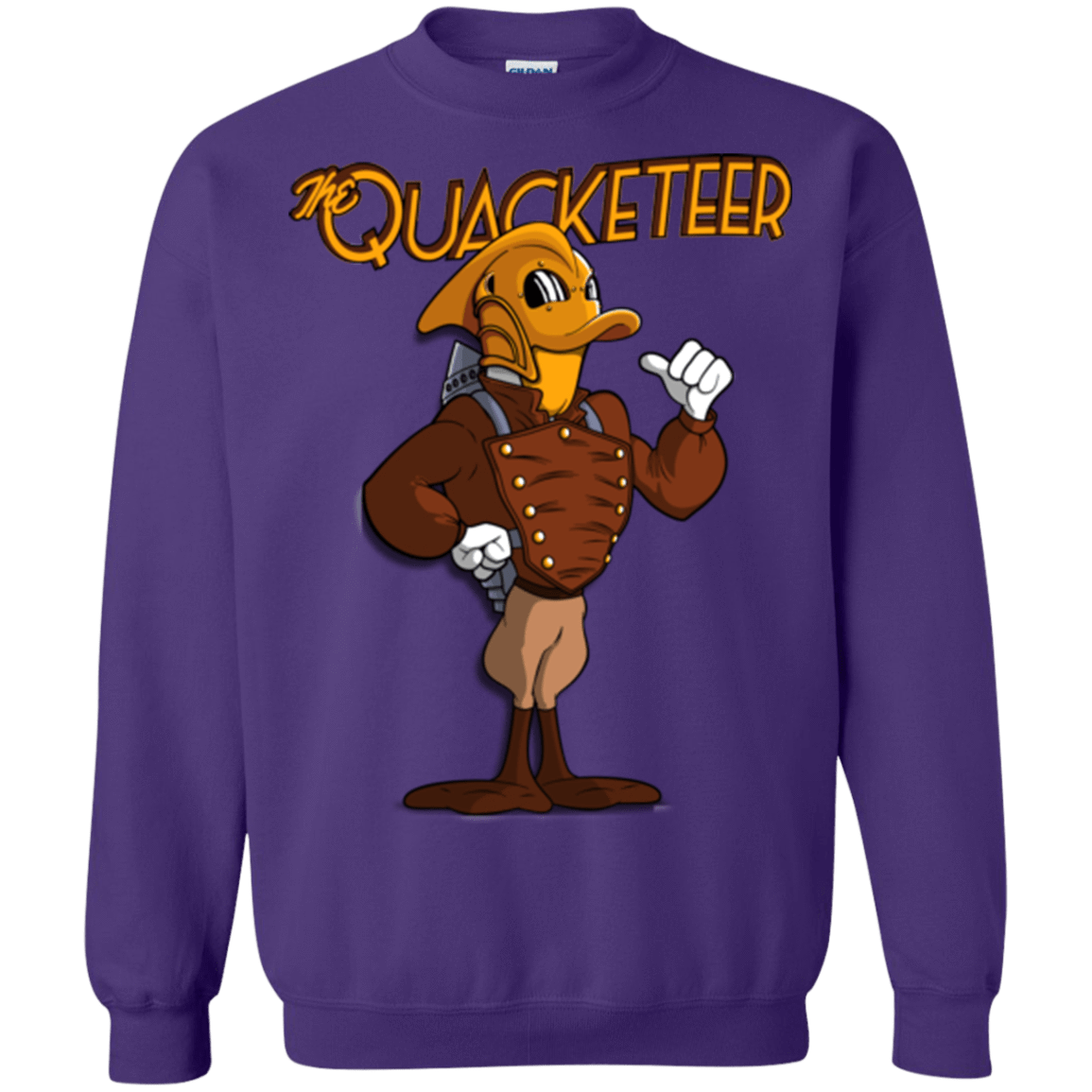 Sweatshirts Purple / Small The Quacketeer Crewneck Sweatshirt
