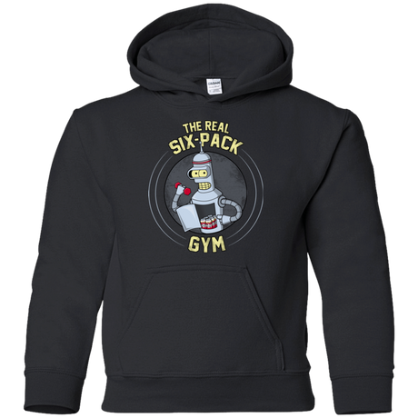 Sweatshirts Black / YS The Real Six Pack Youth Hoodie