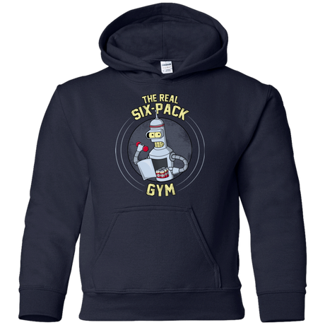 Sweatshirts Navy / YS The Real Six Pack Youth Hoodie