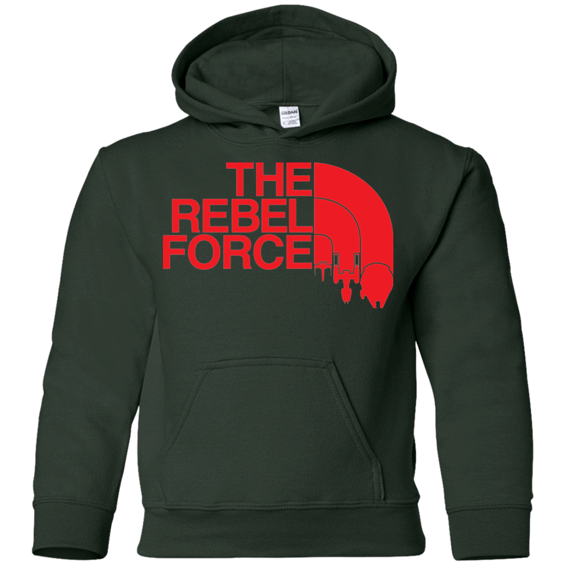 Sweatshirts Forest Green / YS The Rebel Force 2 Youth Hoodie