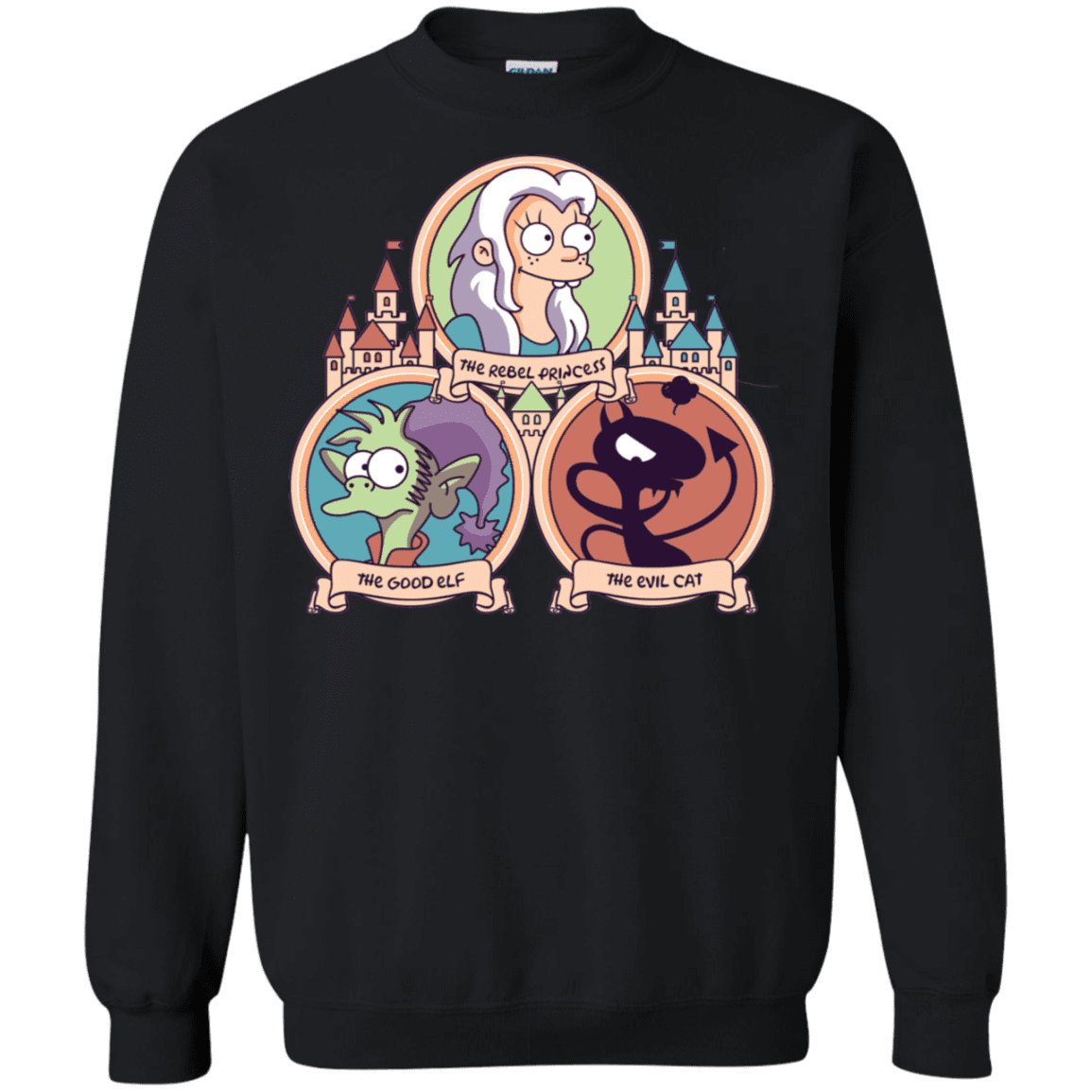 Sweatshirts Black / S The Rebel, the Good and Evil Cat Crewneck Sweatshirt