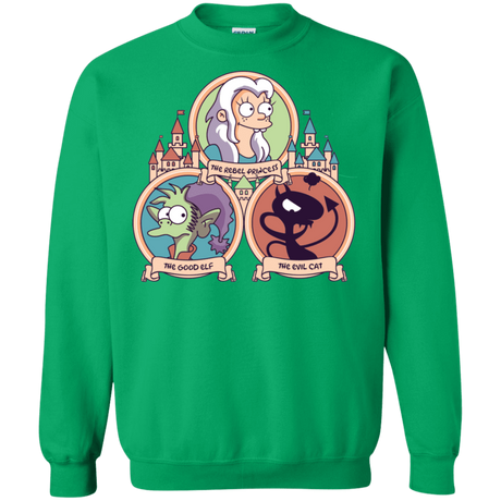 Sweatshirts Irish Green / S The Rebel, the Good and Evil Cat Crewneck Sweatshirt