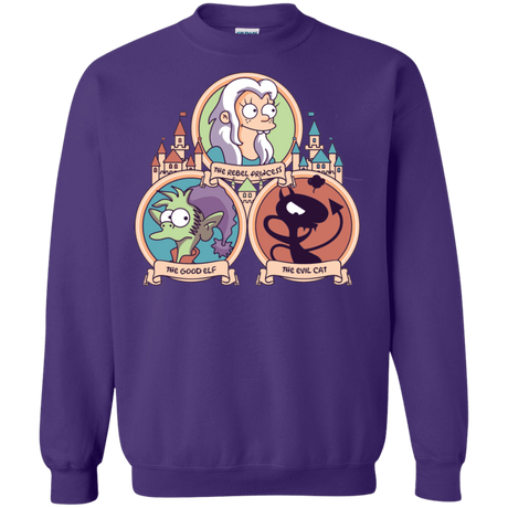 Sweatshirts Purple / S The Rebel, the Good and Evil Cat Crewneck Sweatshirt
