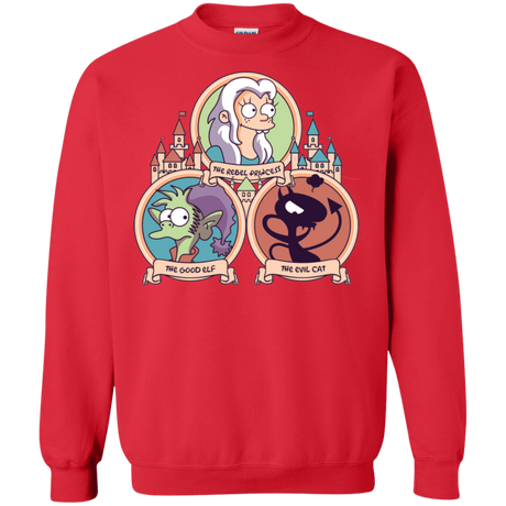 Sweatshirts Red / S The Rebel, the Good and Evil Cat Crewneck Sweatshirt