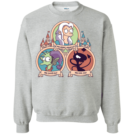 Sweatshirts Sport Grey / S The Rebel, the Good and Evil Cat Crewneck Sweatshirt
