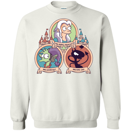 Sweatshirts White / S The Rebel, the Good and Evil Cat Crewneck Sweatshirt