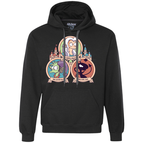 Sweatshirts Black / S The Rebel, the Good and Evil Cat Premium Fleece Hoodie