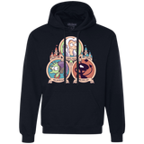 Sweatshirts Navy / S The Rebel, the Good and Evil Cat Premium Fleece Hoodie