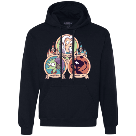 Sweatshirts Navy / S The Rebel, the Good and Evil Cat Premium Fleece Hoodie