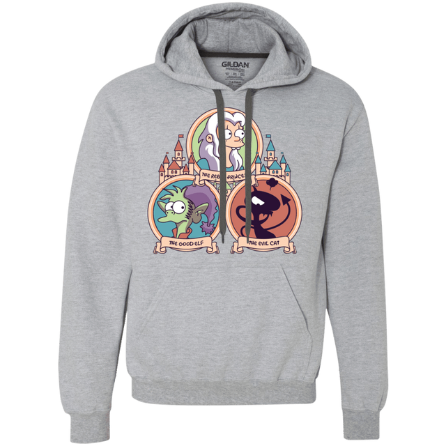 Sweatshirts Sport Grey / S The Rebel, the Good and Evil Cat Premium Fleece Hoodie