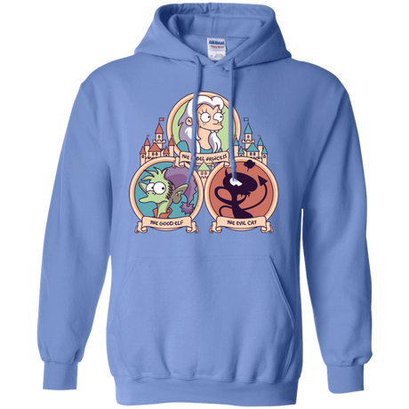 Sweatshirts Carolina Blue / S The Rebel, the Good and Evil Cat Pullover Hoodie