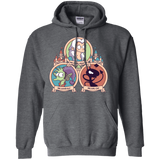 Sweatshirts Dark Heather / S The Rebel, the Good and Evil Cat Pullover Hoodie