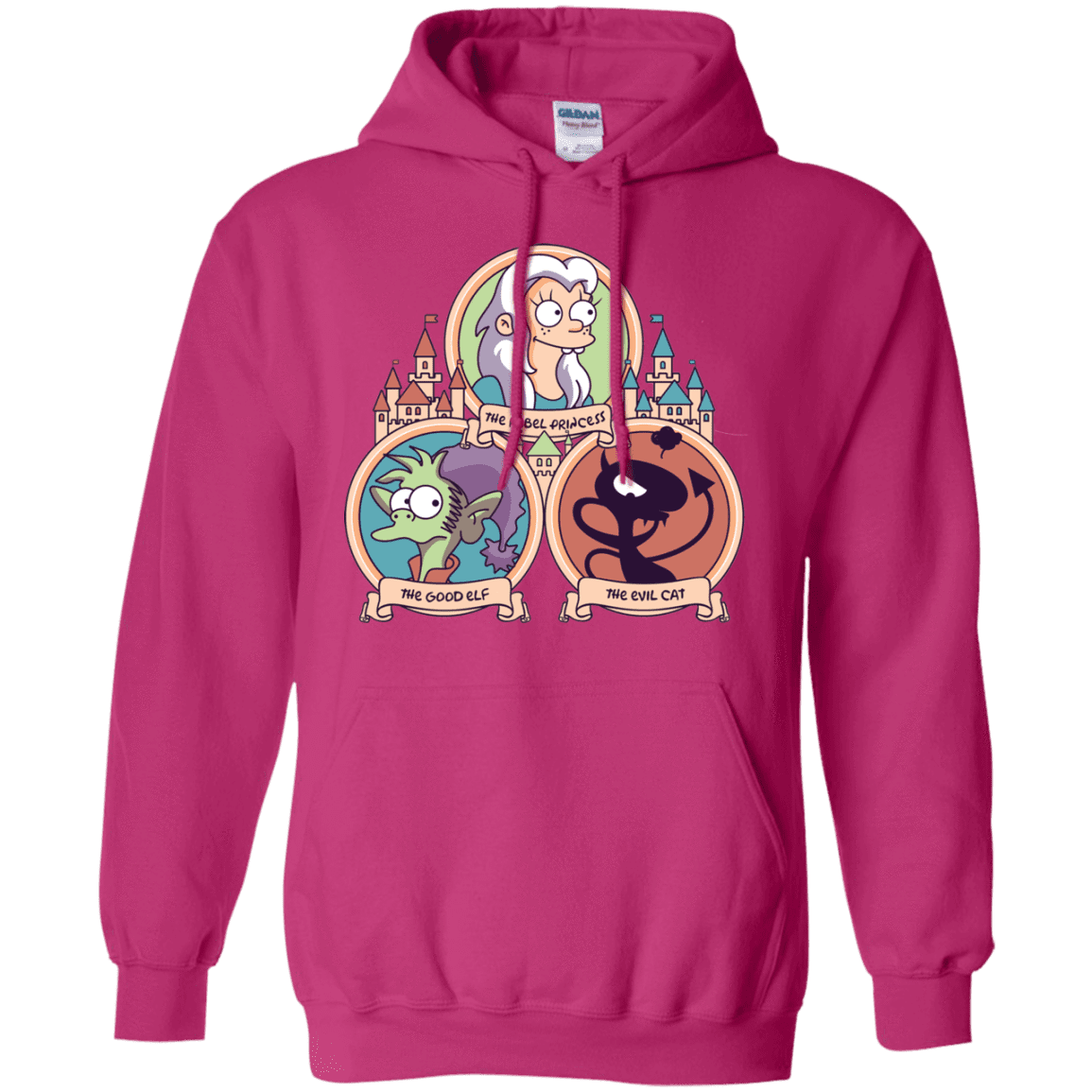 Sweatshirts Heliconia / S The Rebel, the Good and Evil Cat Pullover Hoodie