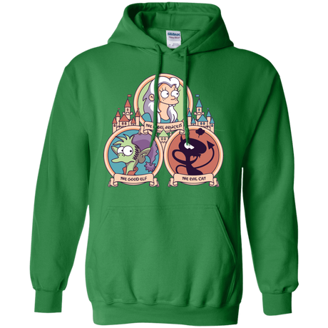 Sweatshirts Irish Green / S The Rebel, the Good and Evil Cat Pullover Hoodie