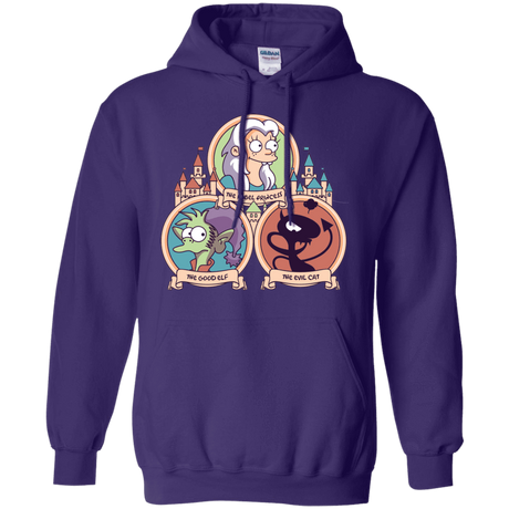 Sweatshirts Purple / S The Rebel, the Good and Evil Cat Pullover Hoodie