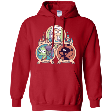 Sweatshirts Red / S The Rebel, the Good and Evil Cat Pullover Hoodie