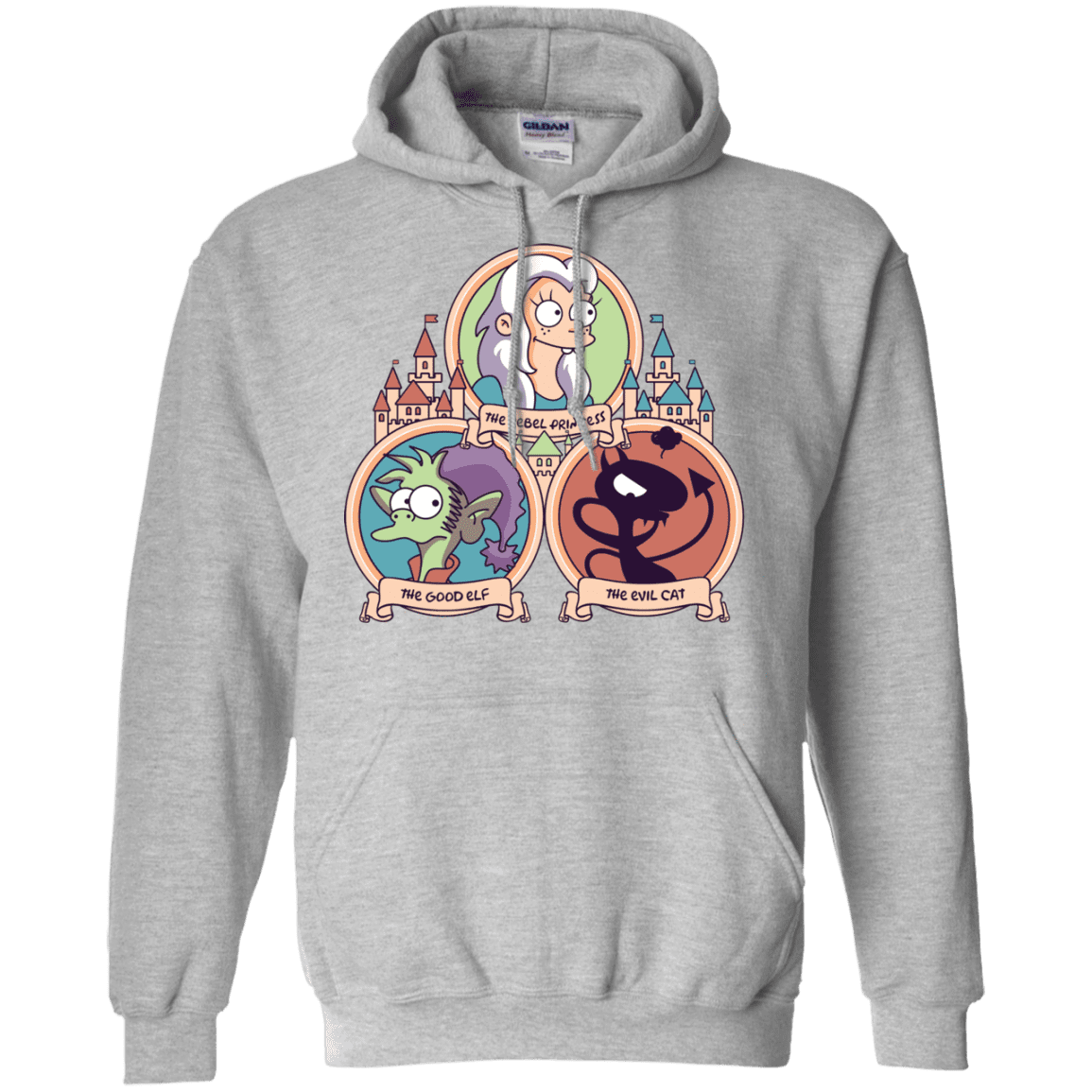 Sweatshirts Sport Grey / S The Rebel, the Good and Evil Cat Pullover Hoodie