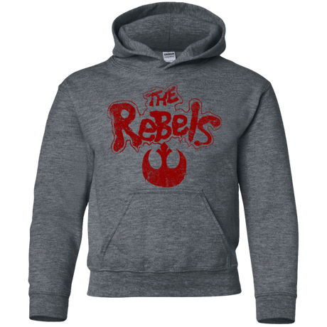 Sweatshirts Dark Heather / YS The Rebels (1) Youth Hoodie